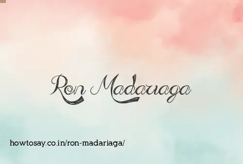 Ron Madariaga