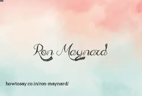 Ron Maynard