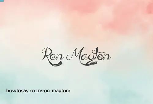 Ron Mayton
