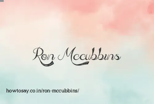 Ron Mccubbins