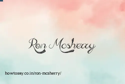 Ron Mcsherry