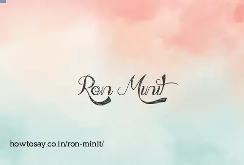 Ron Minit