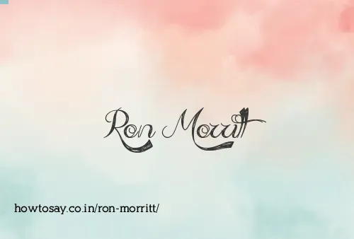 Ron Morritt