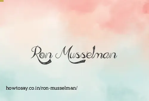 Ron Musselman