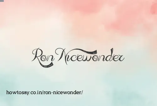 Ron Nicewonder