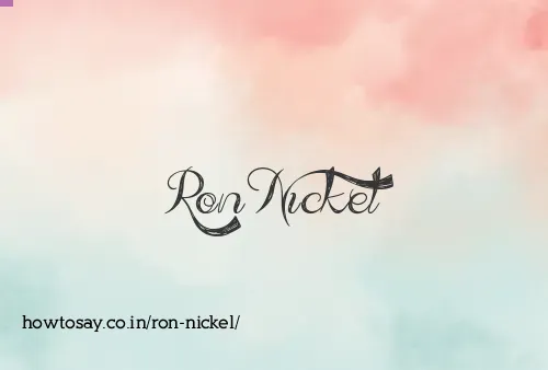 Ron Nickel