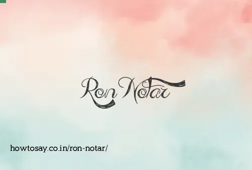 Ron Notar