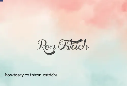 Ron Ostrich