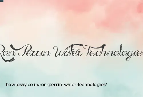 Ron Perrin Water Technologies