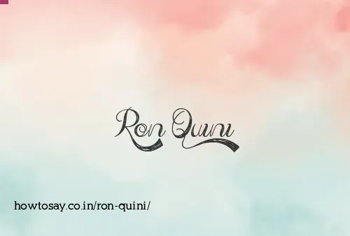 Ron Quini