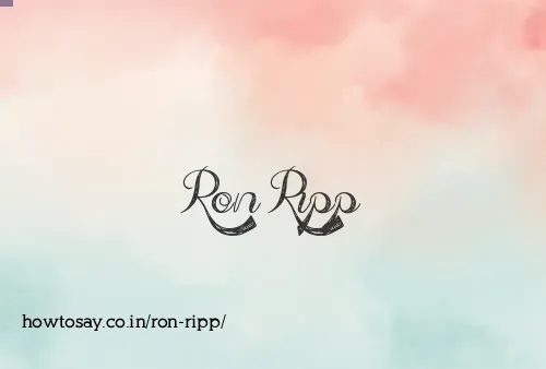 Ron Ripp