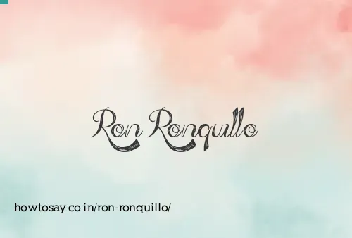 Ron Ronquillo