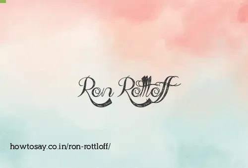 Ron Rottloff