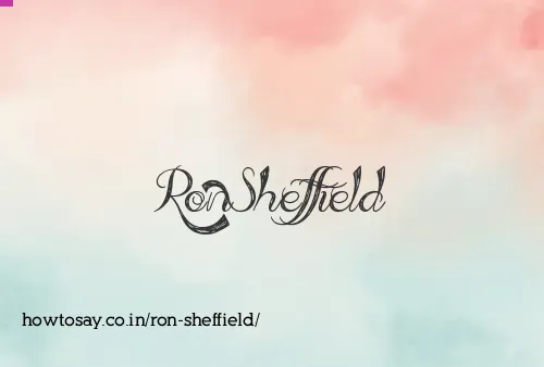 Ron Sheffield