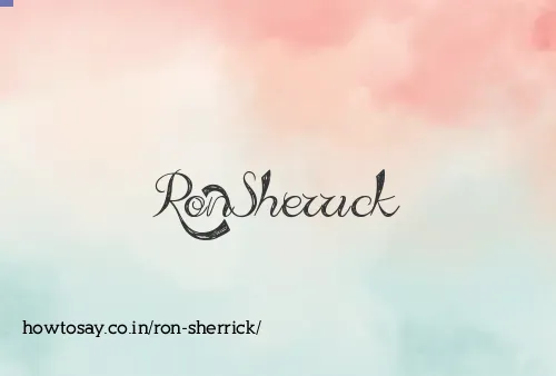 Ron Sherrick