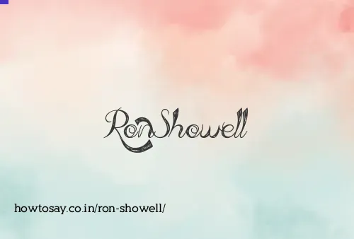 Ron Showell