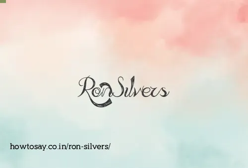 Ron Silvers