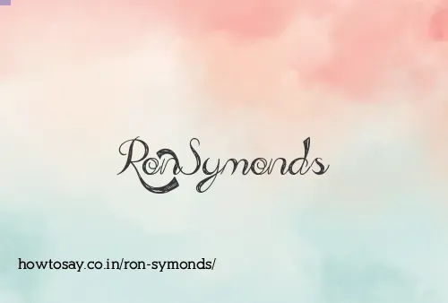 Ron Symonds
