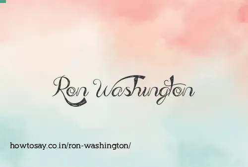 Ron Washington