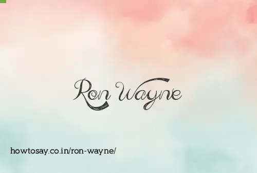 Ron Wayne