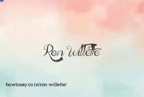 Ron Willette