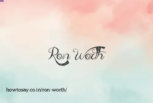 Ron Worth