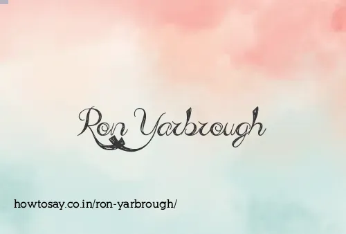 Ron Yarbrough