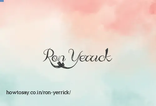 Ron Yerrick