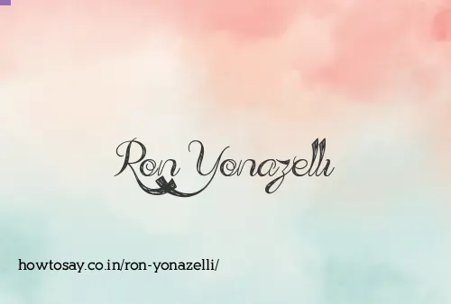 Ron Yonazelli