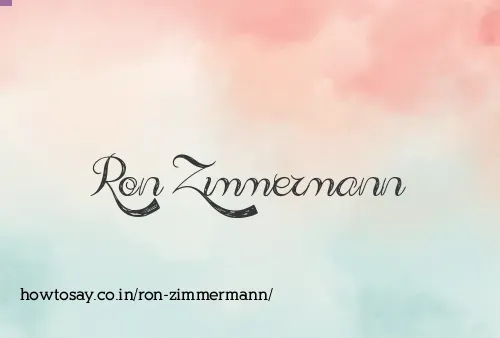 Ron Zimmermann