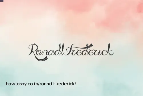 Ronadl Frederick