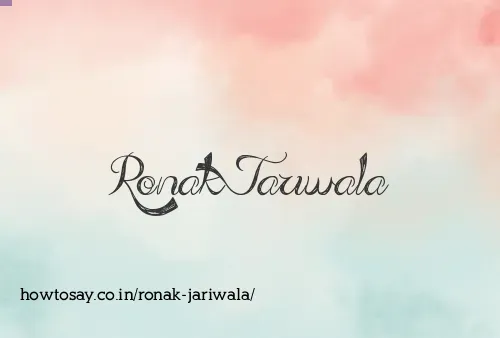 Ronak Jariwala