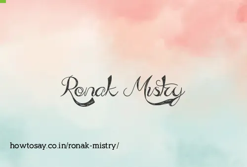 Ronak Mistry