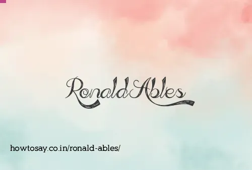 Ronald Ables
