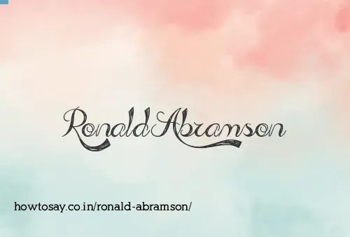 Ronald Abramson