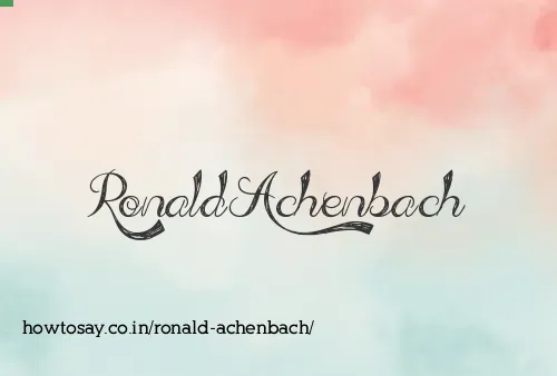 Ronald Achenbach