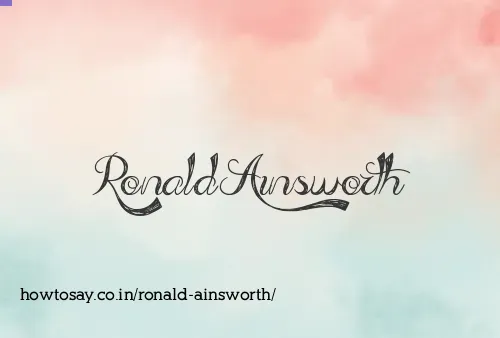 Ronald Ainsworth