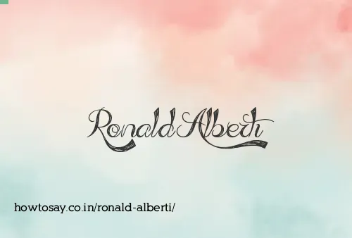 Ronald Alberti