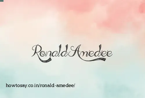 Ronald Amedee