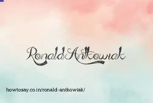 Ronald Antkowiak