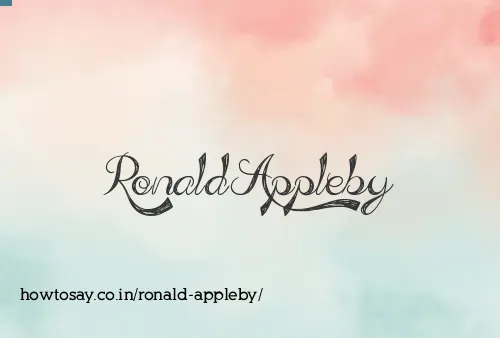 Ronald Appleby
