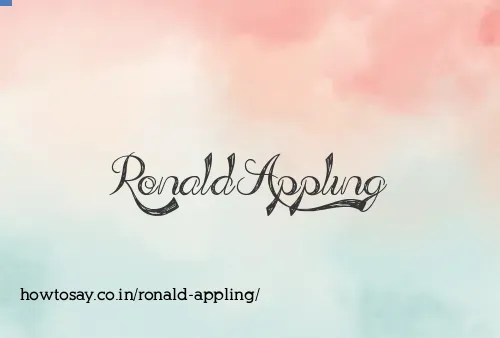 Ronald Appling