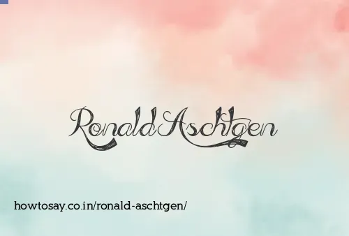 Ronald Aschtgen
