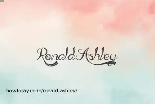 Ronald Ashley
