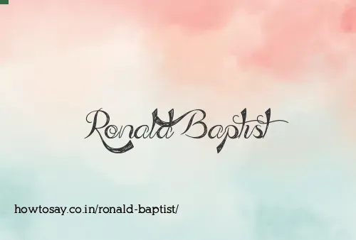 Ronald Baptist