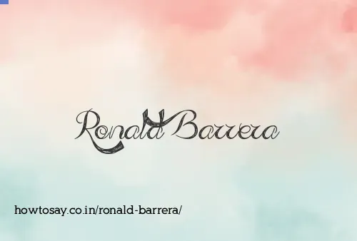 Ronald Barrera