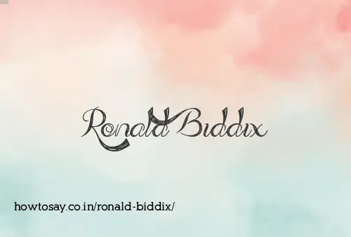 Ronald Biddix