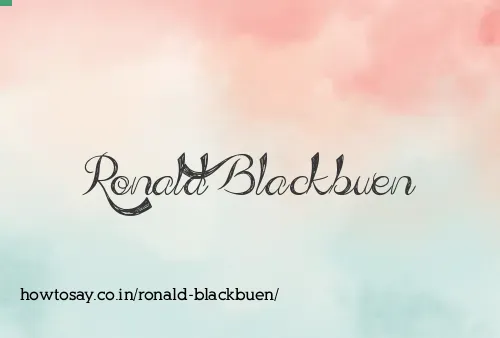 Ronald Blackbuen