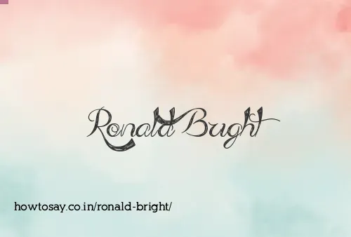 Ronald Bright
