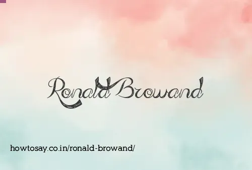 Ronald Browand